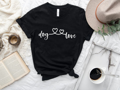 Dog Mom Tshirt, Dog Love Heart Shirt, Dog Mom Gift, Dog Mom Tee, Dog TShirt for Women - Mardonyx T-Shirt Navy / S