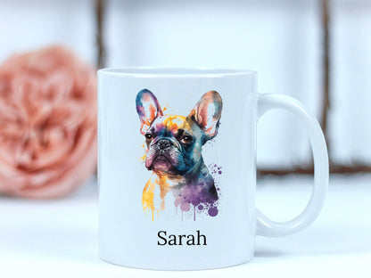 French Bulldog Mug, Personalized Dog Mug, French Bulldog Art, French Bulldog Gift, Frenchie Bulldog, Dog Dad Mug, Dog Mom Coffee Mug - Mardonyx Mug