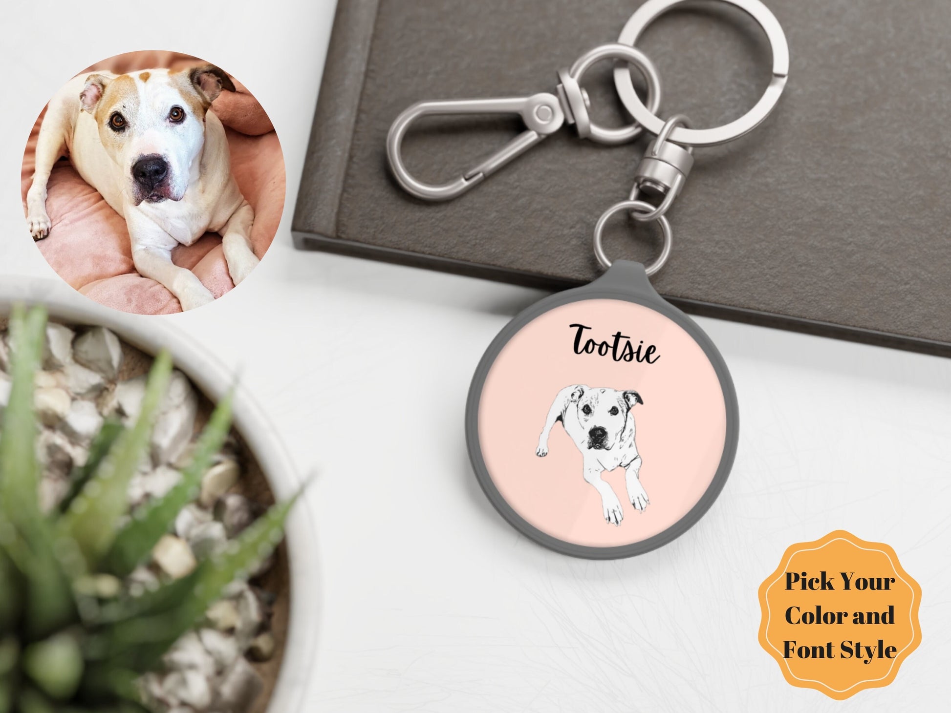 Custom Pet Keychain Photo, Personalized Name and Photo Pet Keychain, Pet Memorial Keychain, Cat Keychain, Gift for Cat Mom, Gift for Dog Mom