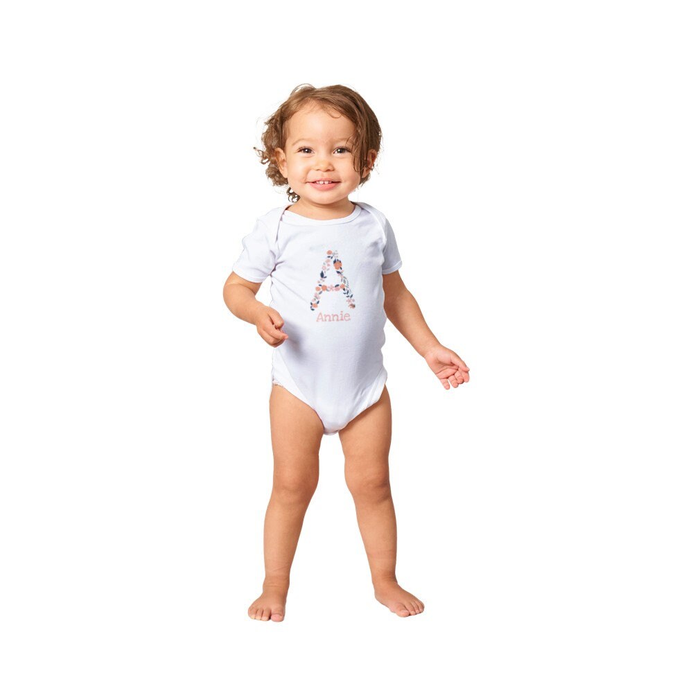 Personalized Baby Girl Bodysuit, Custom Newborn Girl Clothing, Baby Girl Gift, Baby Shower Gift