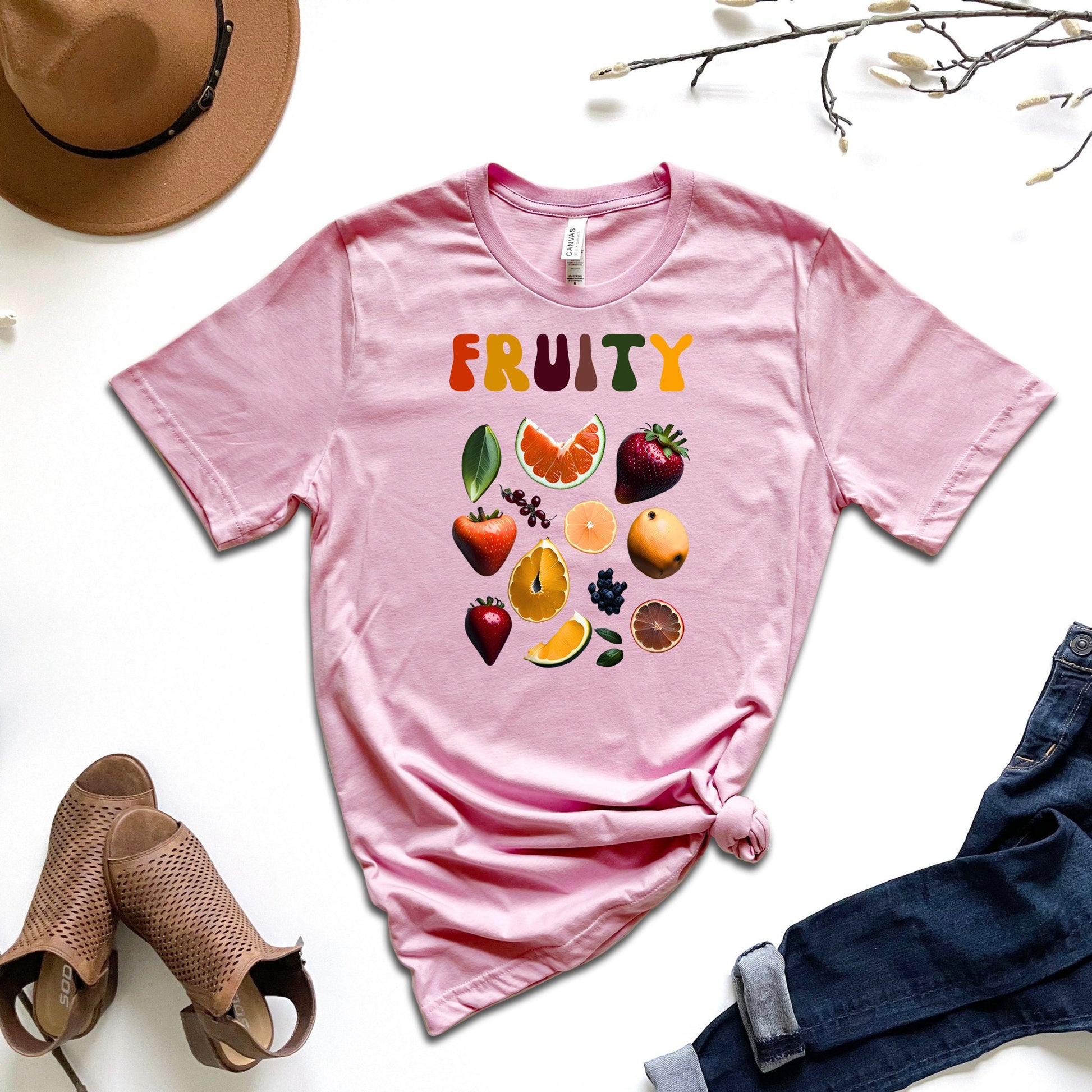 Fruity Lesbian Shirt, Strawberry Cottage core shirt, Strawberry aesthetic , Lesbian shirt, Funny Lesbian, Subtle Lesbian Shirt - Mardonyx T-Shirt Heather Peach / S