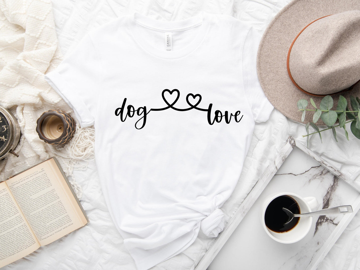 Dog Mom Tshirt, Dog Love Heart Shirt, Dog Mom Gift, Dog Mom Tee, Dog TShirt for Women - Mardonyx T-Shirt Soft Cream / S