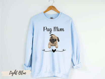 Pug Mom Sweatshirt,Pug Mama, Pug Mom, Pug Mom Gift,Pug Lover Gift,Gift For Pug Mom, Dog Mama Gift, Pug Lover Sweatshirt, Dog Mom Sweatshirt