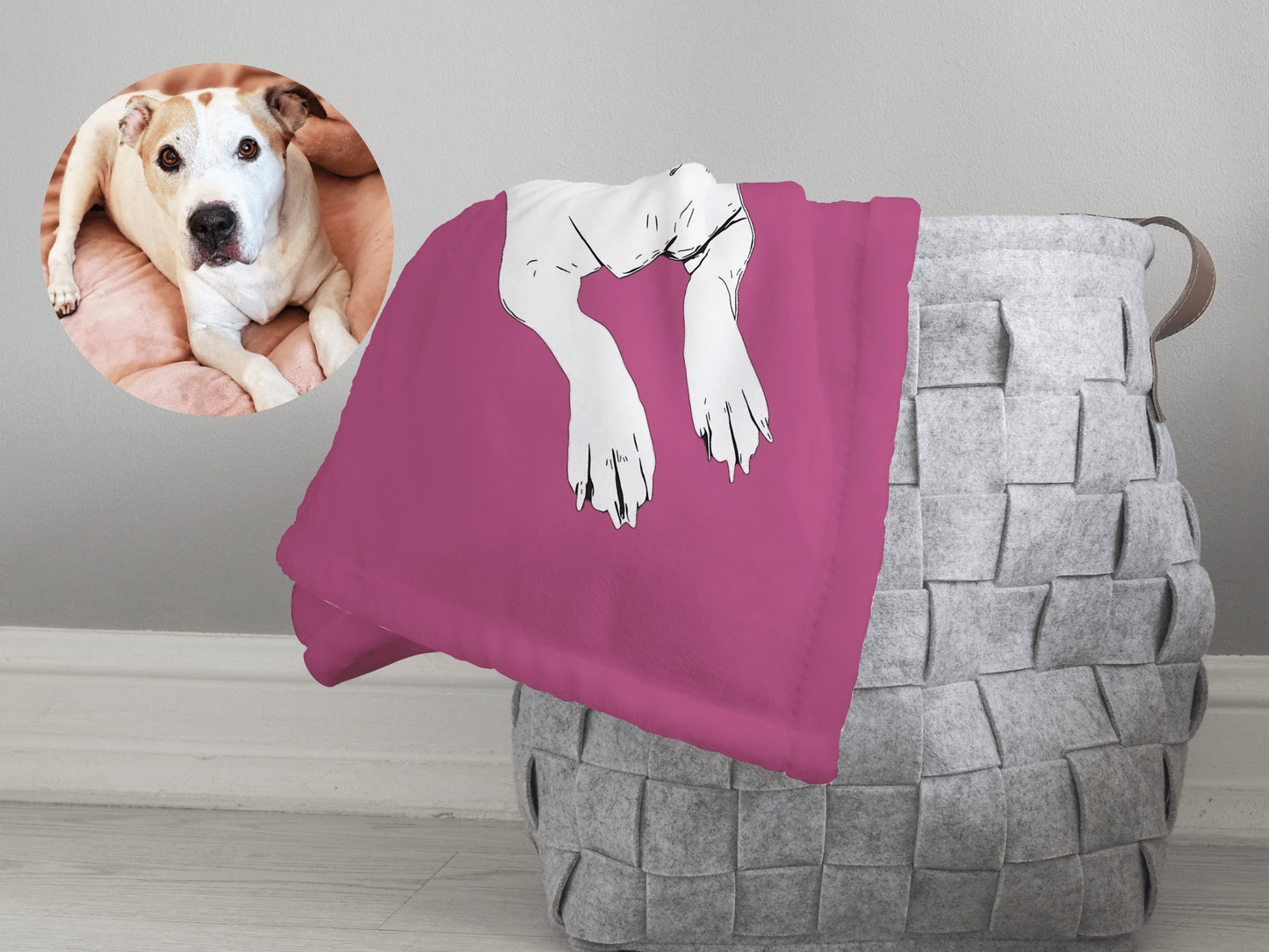 Custom Pet Blanket Using Pet Photo, Personalized Dog Cat Picture Blanket, Pet Photo Blanket, Dog Dad Gift, Dog Mom Gift, Mother's Day Gift