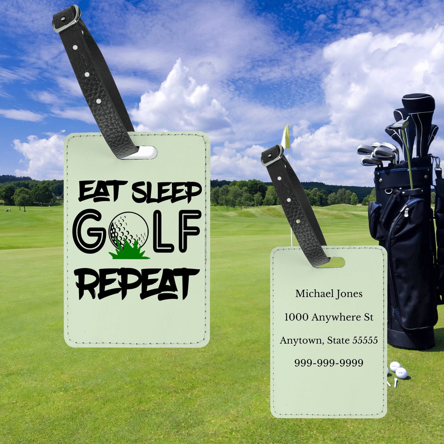 Personalized Golf Bag Tag - The Perfect Gift for Golf Enthusiasts and Travelers