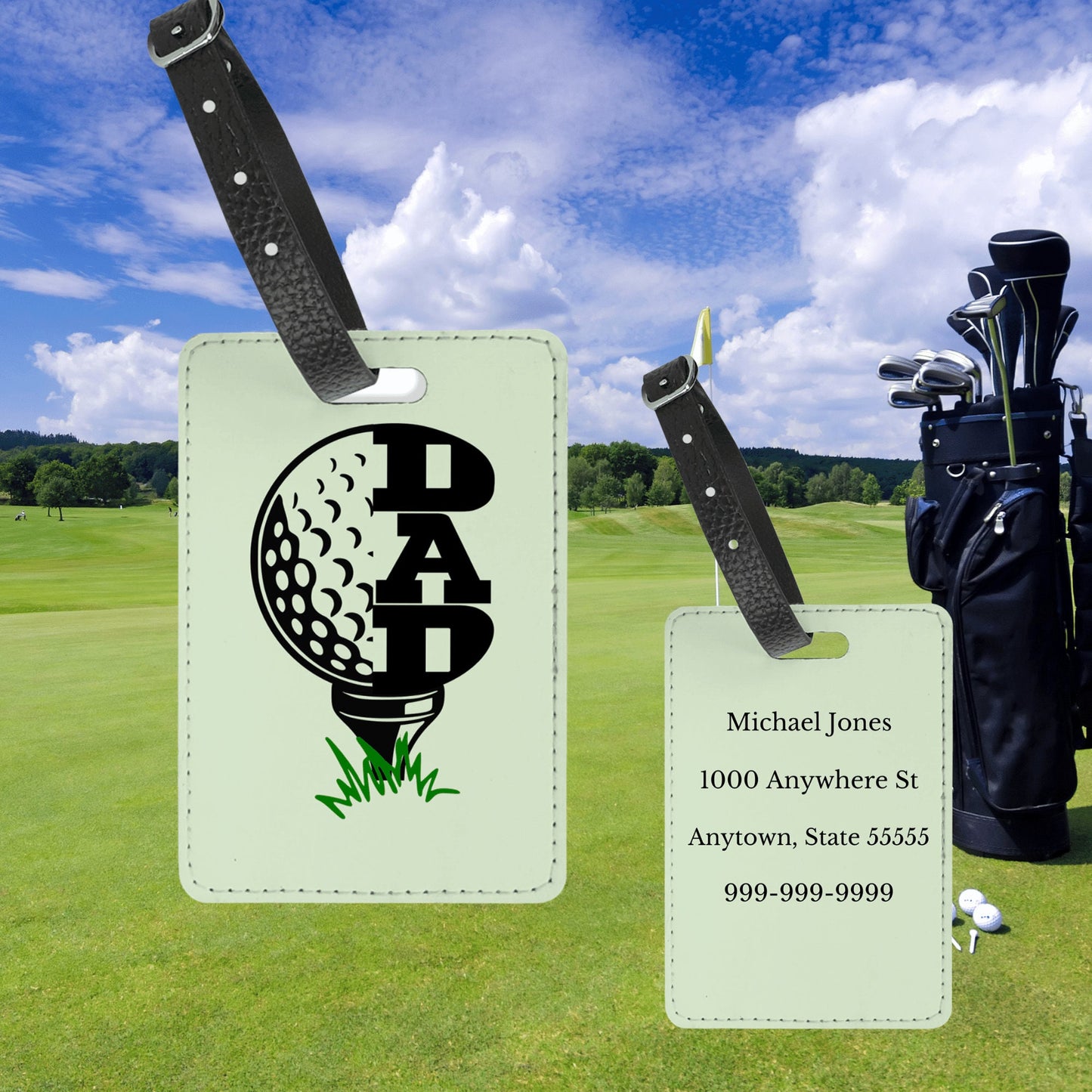 Personalized Golf Bag Tag - The Perfect Gift for Golf Enthusiasts and Travelers