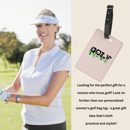 Personalized Women's Golf Bag Tag | Custom Golf Bag Identification for Golf Mom or Golf Grandma | Golf Gifts for Women | Gift for Mom