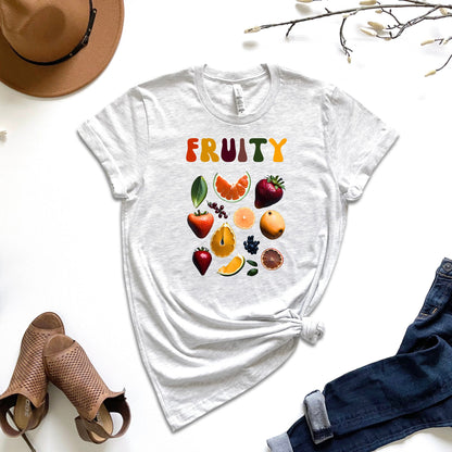 Fruity Lesbian Shirt, Strawberry Cottage core shirt, Strawberry aesthetic , Lesbian shirt, Funny Lesbian, Subtle Lesbian Shirt - Mardonyx T-Shirt White / S