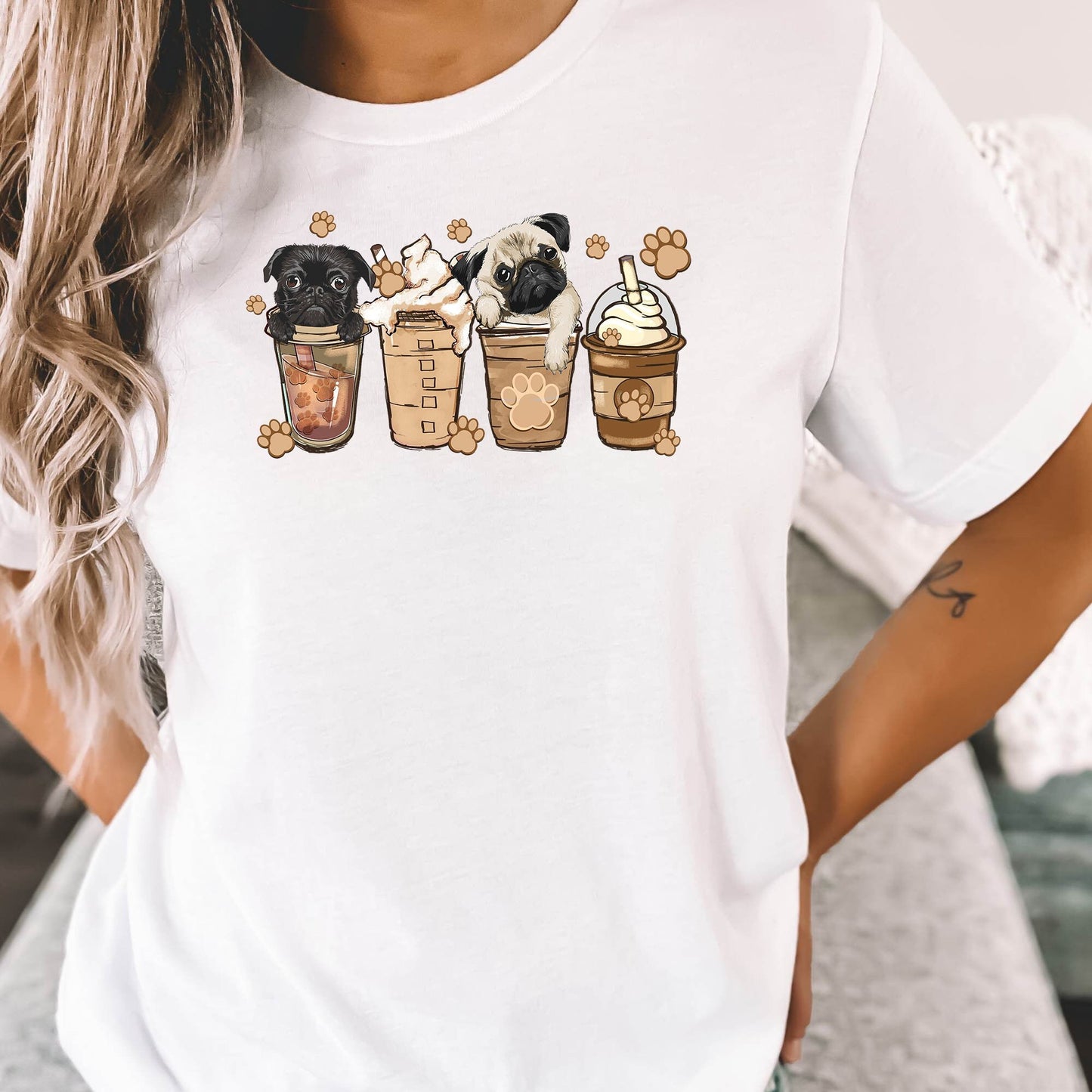 Pug Lover Coffee T-Shirt