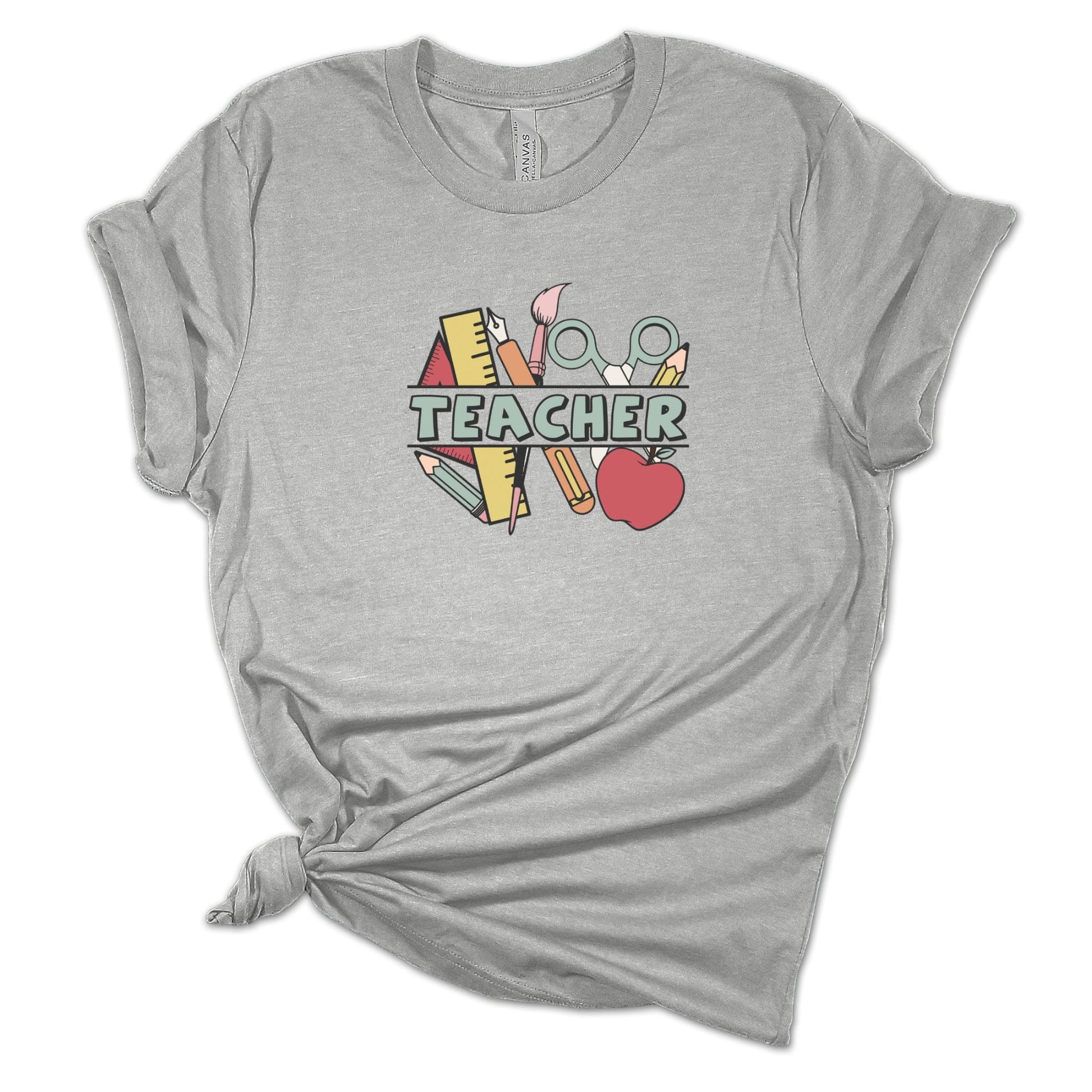 Back to School Teacher Shirts for Women Retro School Theme Shirt - Mardonyx T-Shirt XS / Athletic Heather