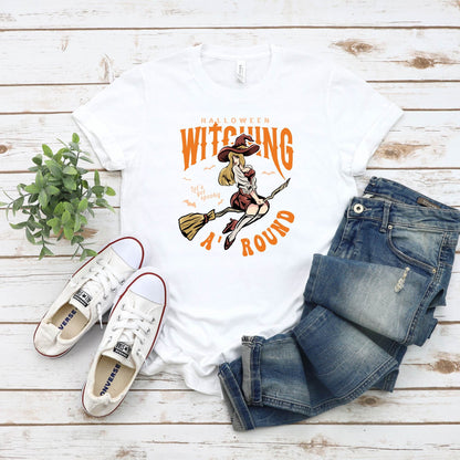 Witching Around T-Shirt, Halloween Top, Halloween Shirt, Funny Halloween Shirt, Women's Halloween Shirt, Witch Shirt, Pumpkin Tee