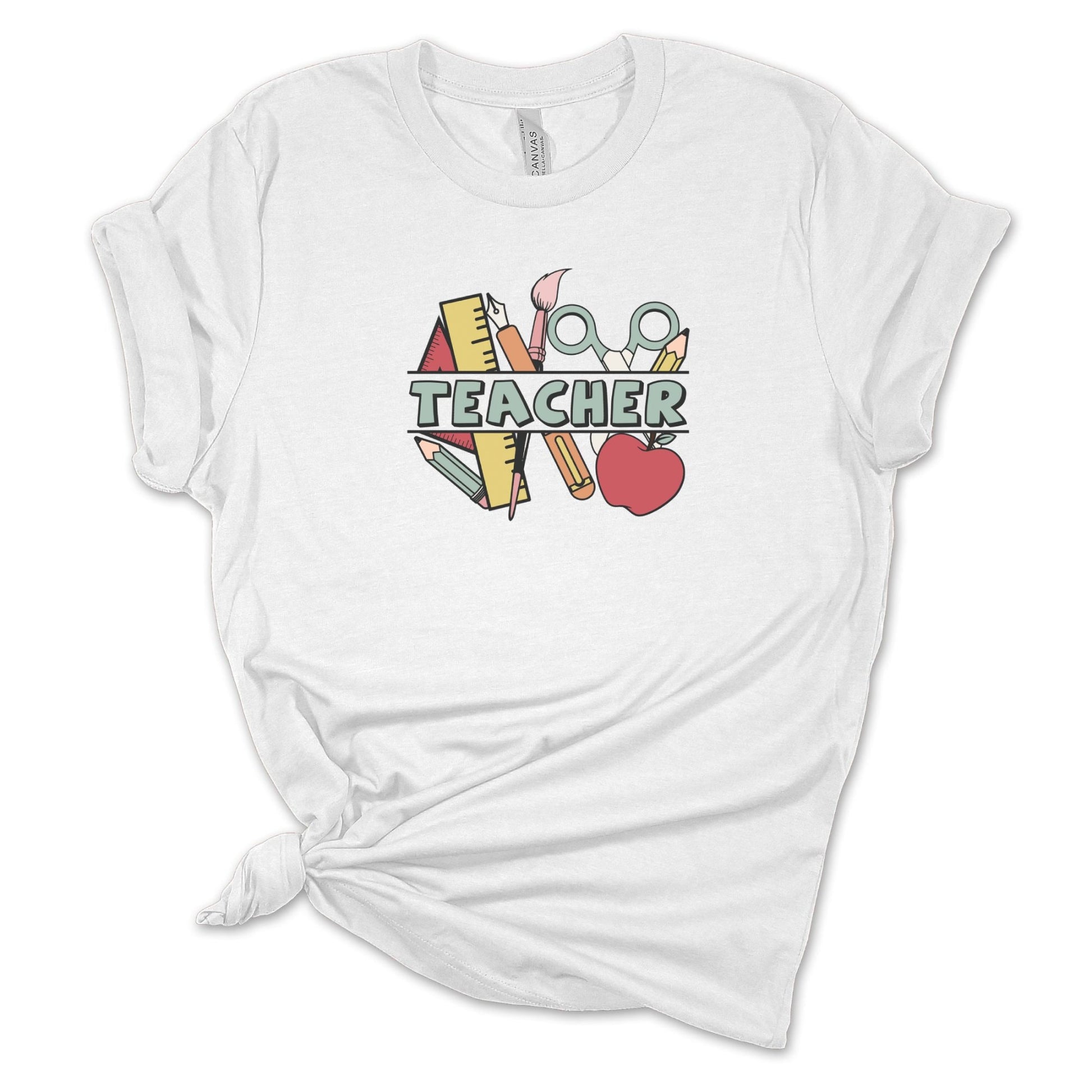 Back to School Teacher Shirts for Women Retro School Theme Shirt - Mardonyx T-Shirt XS / White