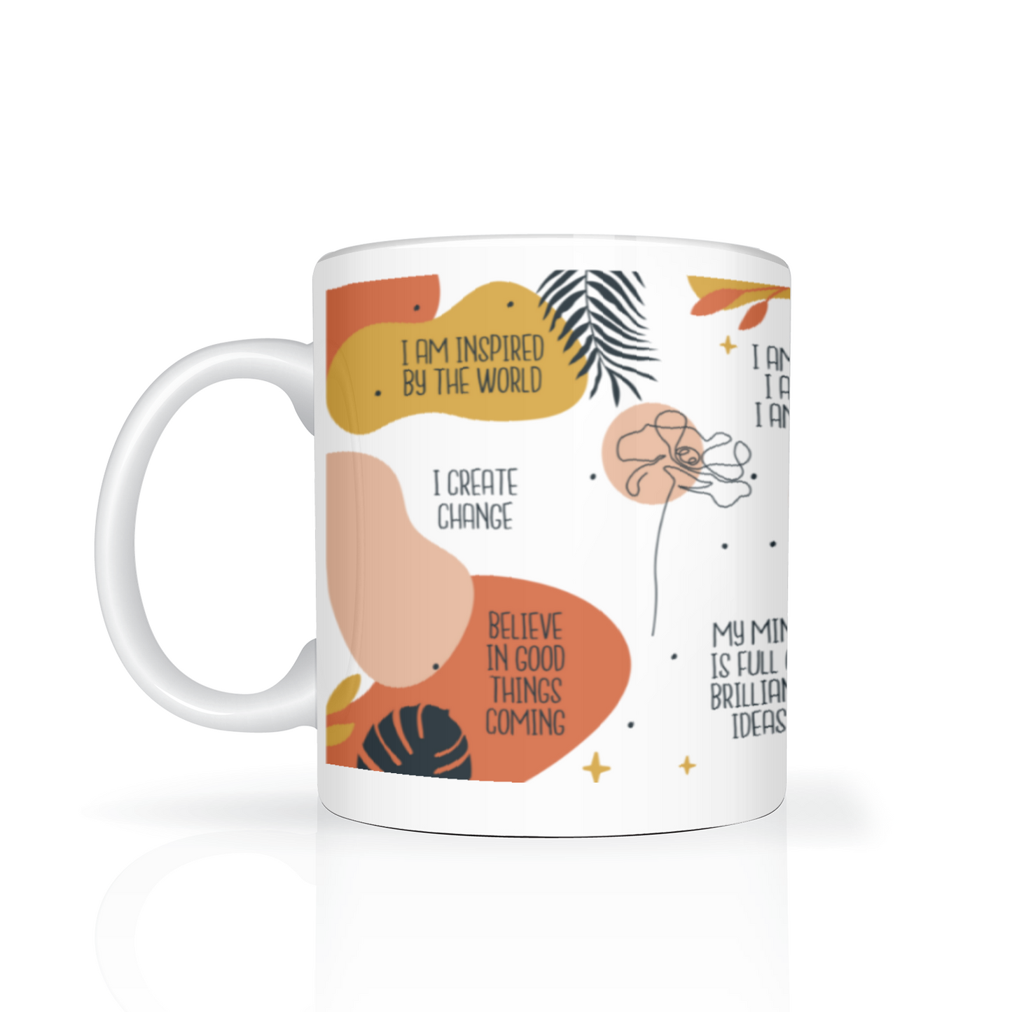 Morning Positivity Affirmations Coffee Tea Mug